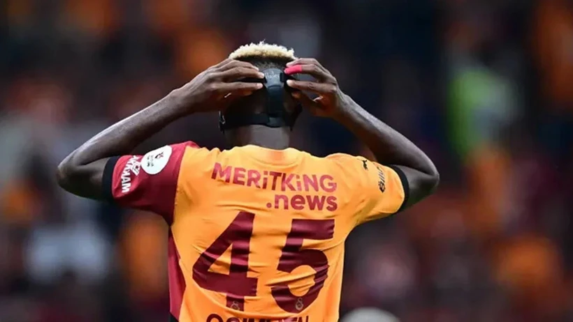 Victor Osimhen Made His Galatasaray Debut with Illegal Betting Ad on His Jersey