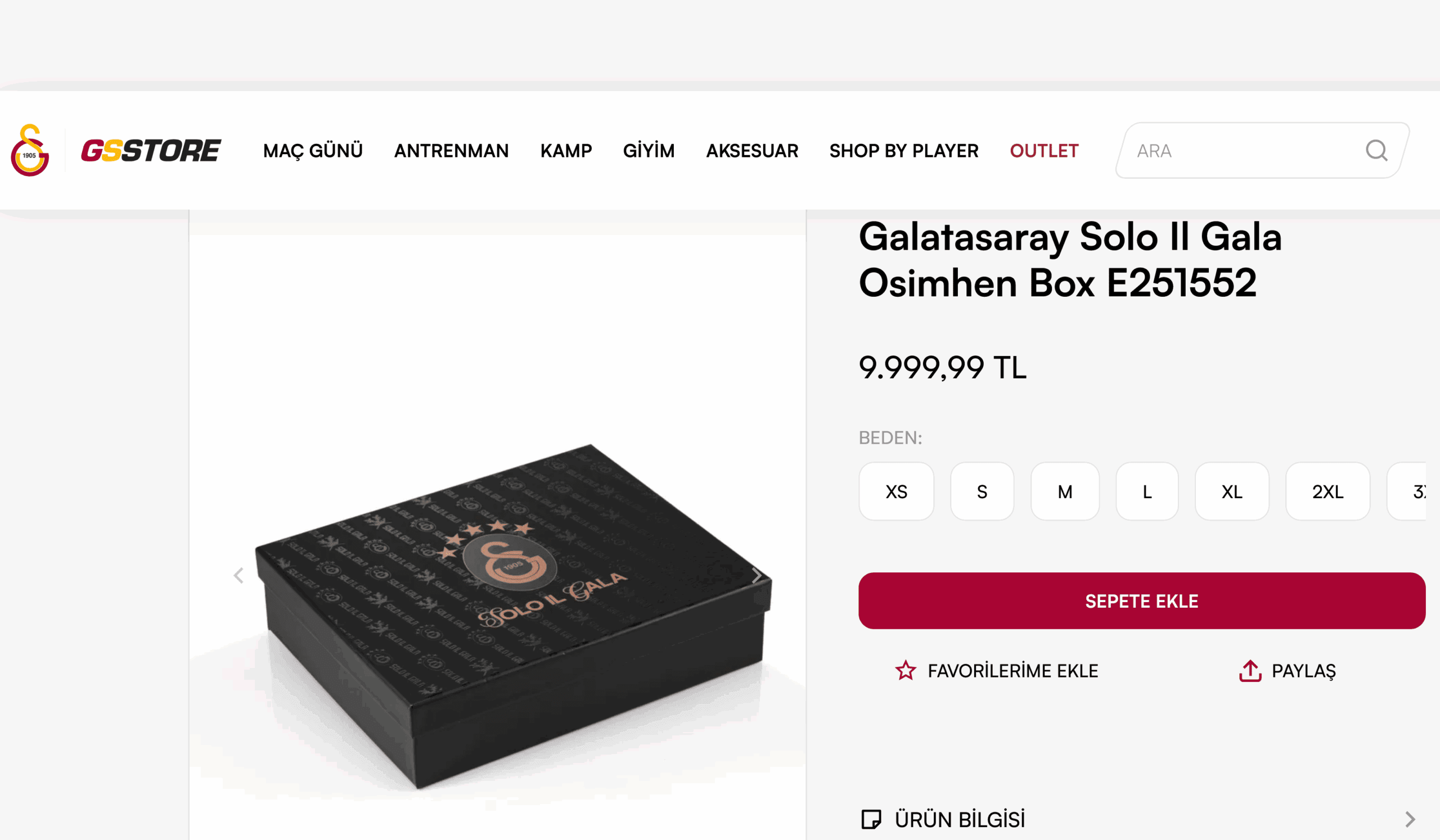 Galatasaray Store Osimhen box