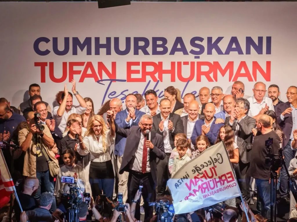 CTP leader Tufan Erhürman has been elected as the new president of the Turkish Republic of Northern Cyprus
