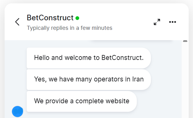 Betconstruct Iran chat
