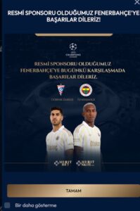 Meritbet Fenerbahce Sponsorship